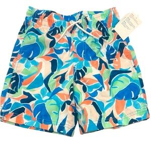 Old Navy Kids NEW Tropical Swim Trunks Blue Green size 8 (3x$15)